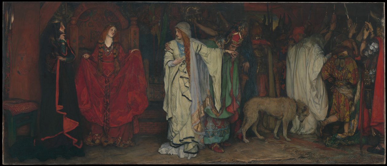 „Koning Lear“, bedrijf I, scène I door Edwin Austin Abbey