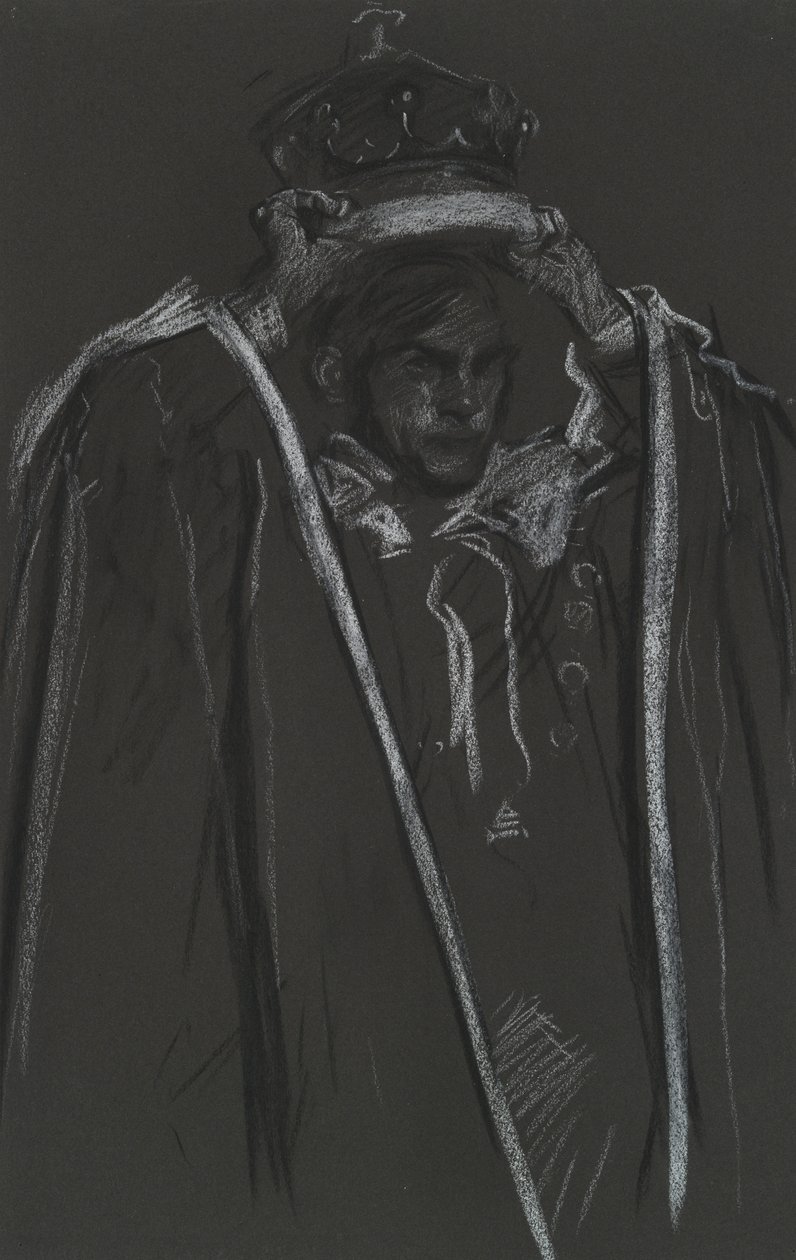 Peer plaatst kroningsstaf voor door Edwin Austin Abbey