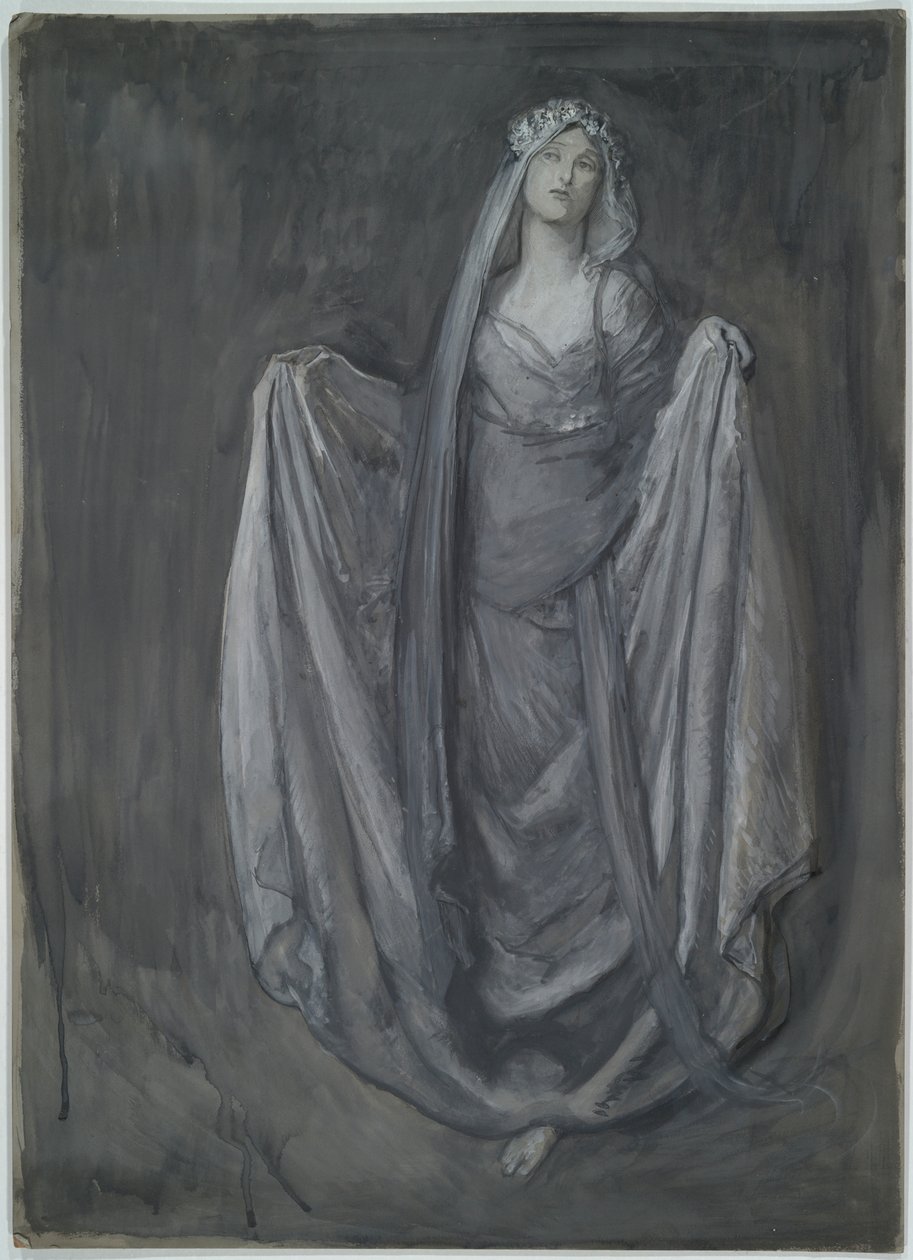 Studie voor Blanchefleur door Edwin Austin Abbey