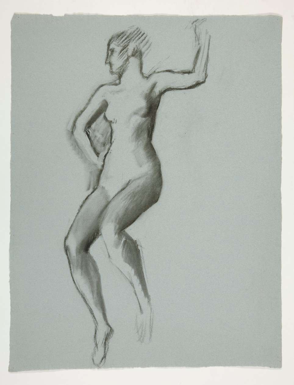 Studie voor figuur van 4 uur door Edwin Austin Abbey