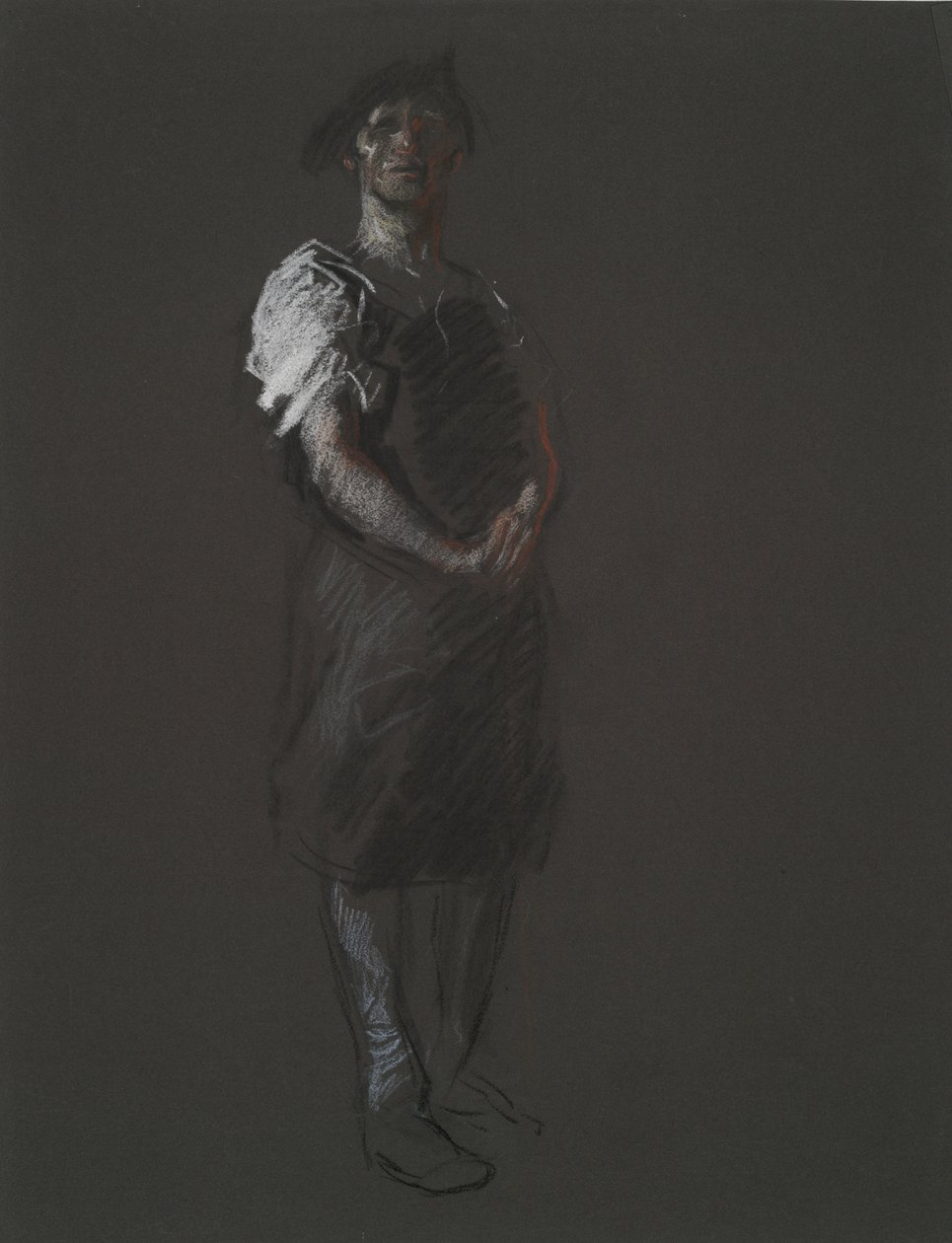 Studie voor de figuur van een Arbeider, in door Edwin Austin Abbey