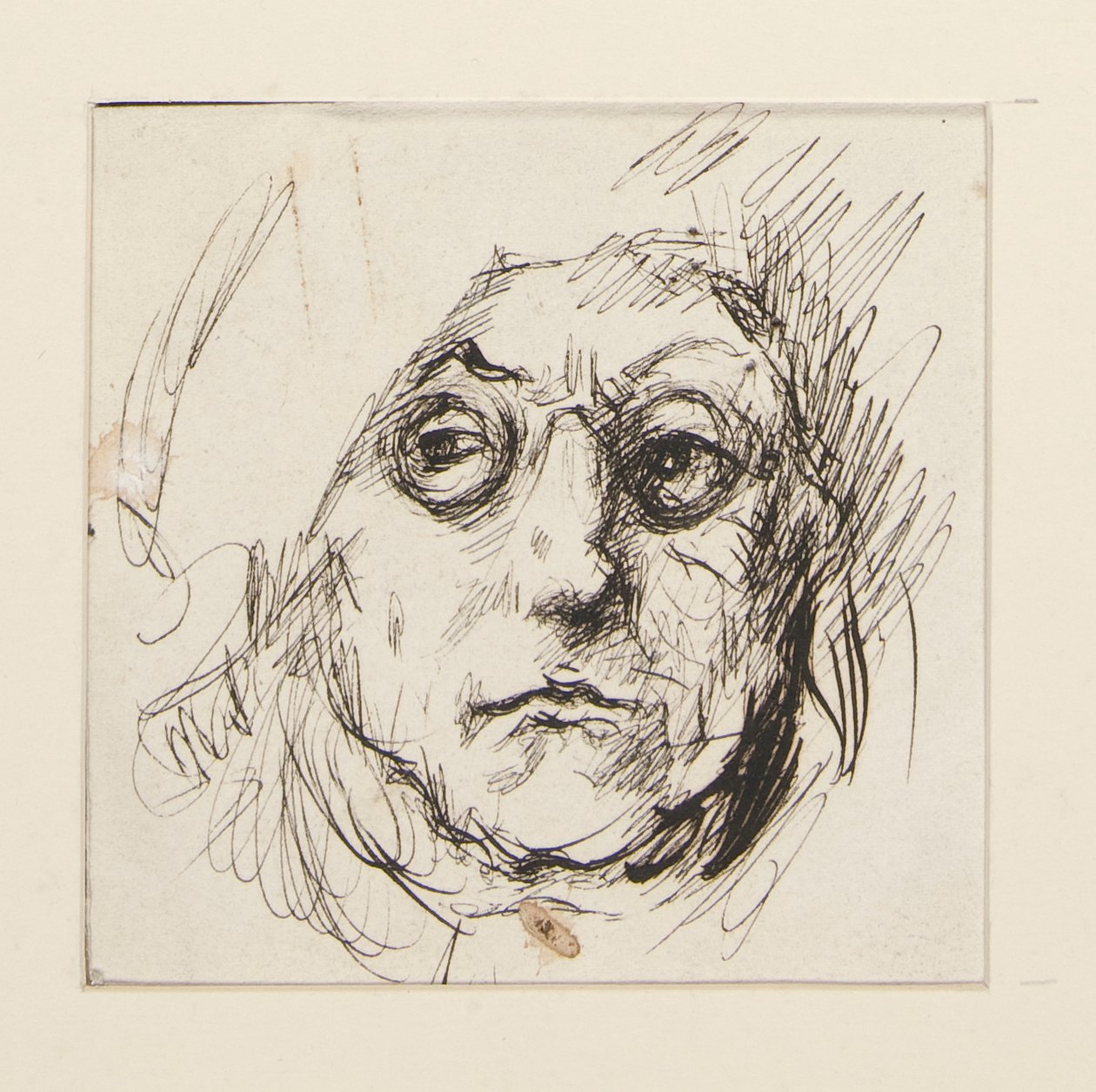 Studie van Benjamin Franklin voor de muurschilderingen in het Staatskapitool gebouw in Harrisburg, Pennsylvania, 1902-1911 (voltooid door John Singer Sargent) door Edwin Austin Abbey