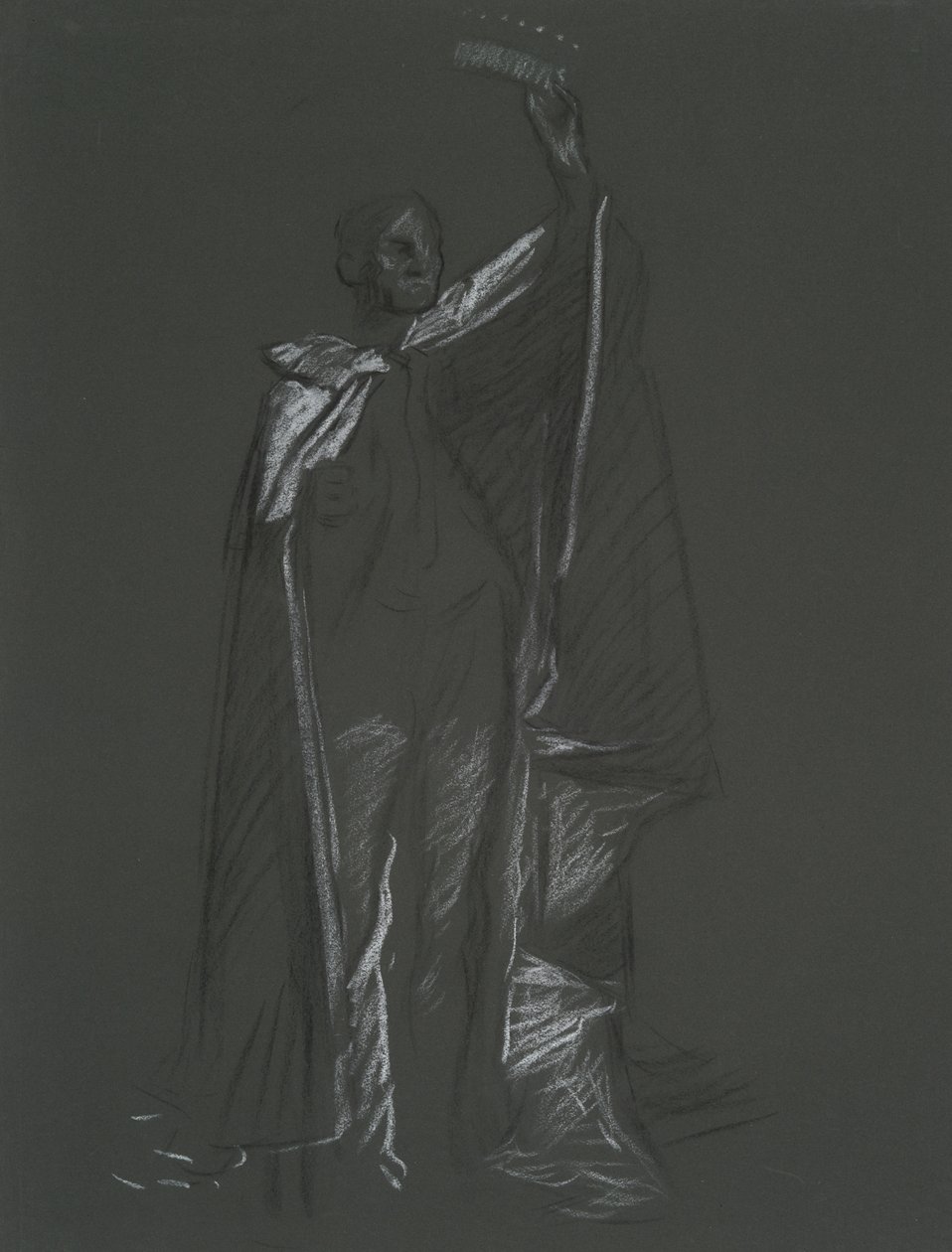 Studie van Peer voor door Edwin Austin Abbey