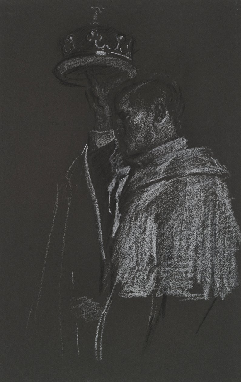 Studie van Peer voor kroning van Edward VII door Edwin Austin Abbey
