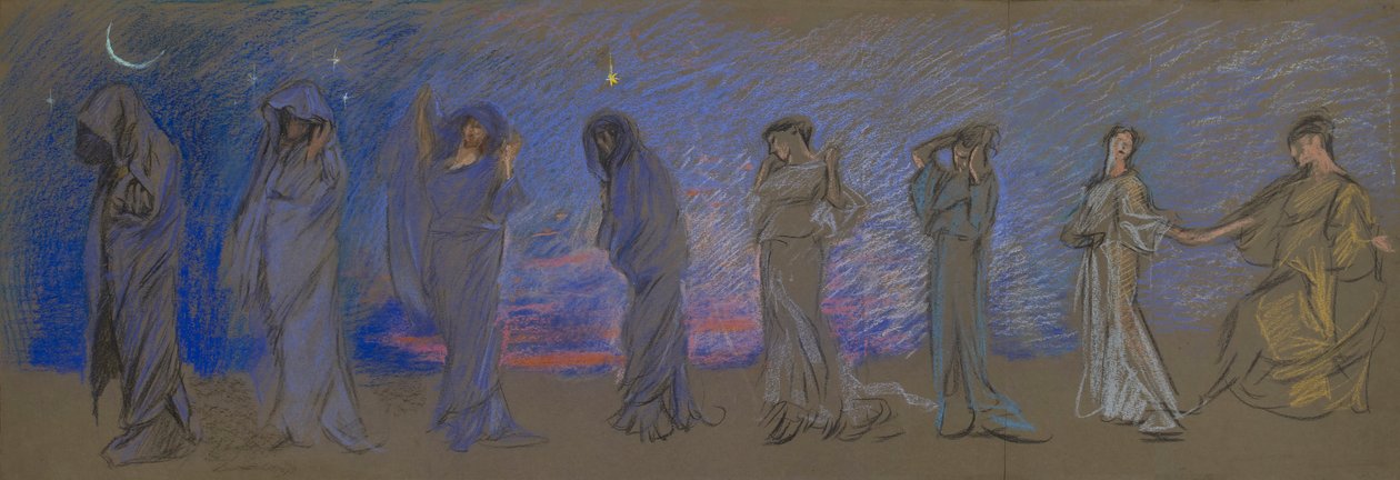 De Uren door Edwin Austin Abbey