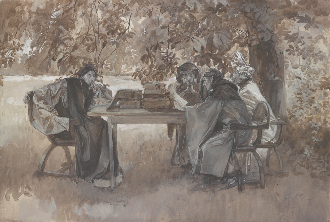 De koning door Edwin Austin Abbey