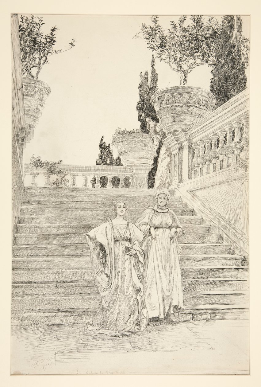 Ursula door Edwin Austin Abbey