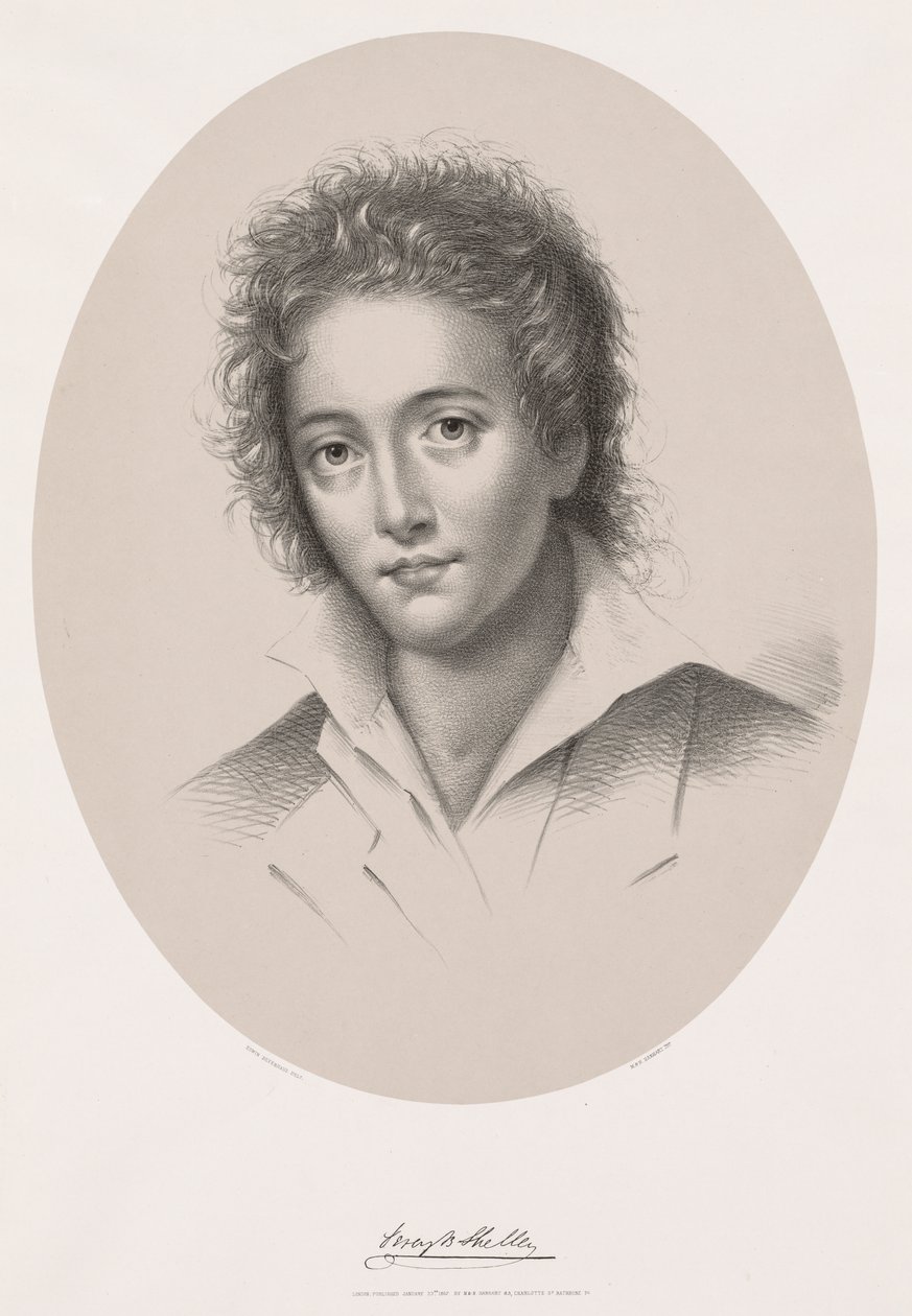 Percy Bysshe Shelley, 1867 door Edwin Beyerhaus