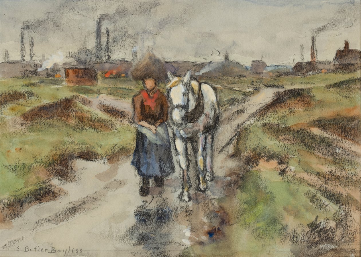 Het leiden van de trekschuit pony door Edwin Butler Bayliss