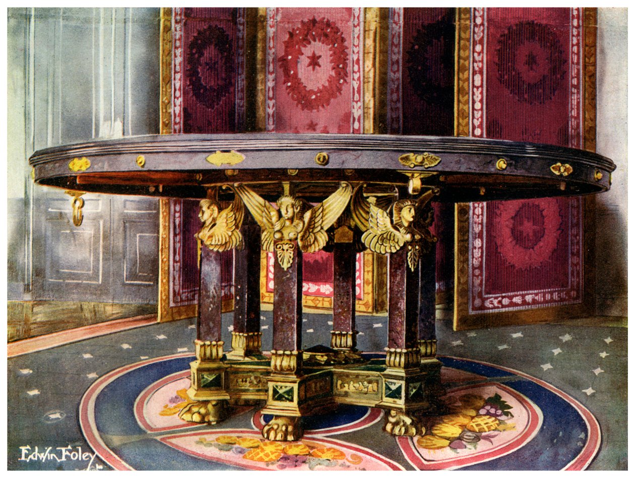Ronde Tafel en Vouwscherm door Edwin Foley