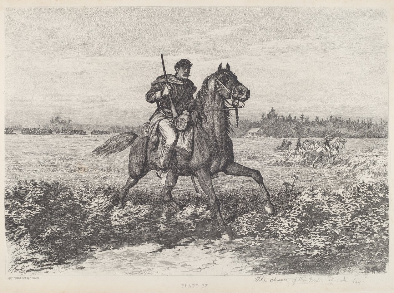 De Vooruitgang van de Cavalerie door Edwin Forbes
