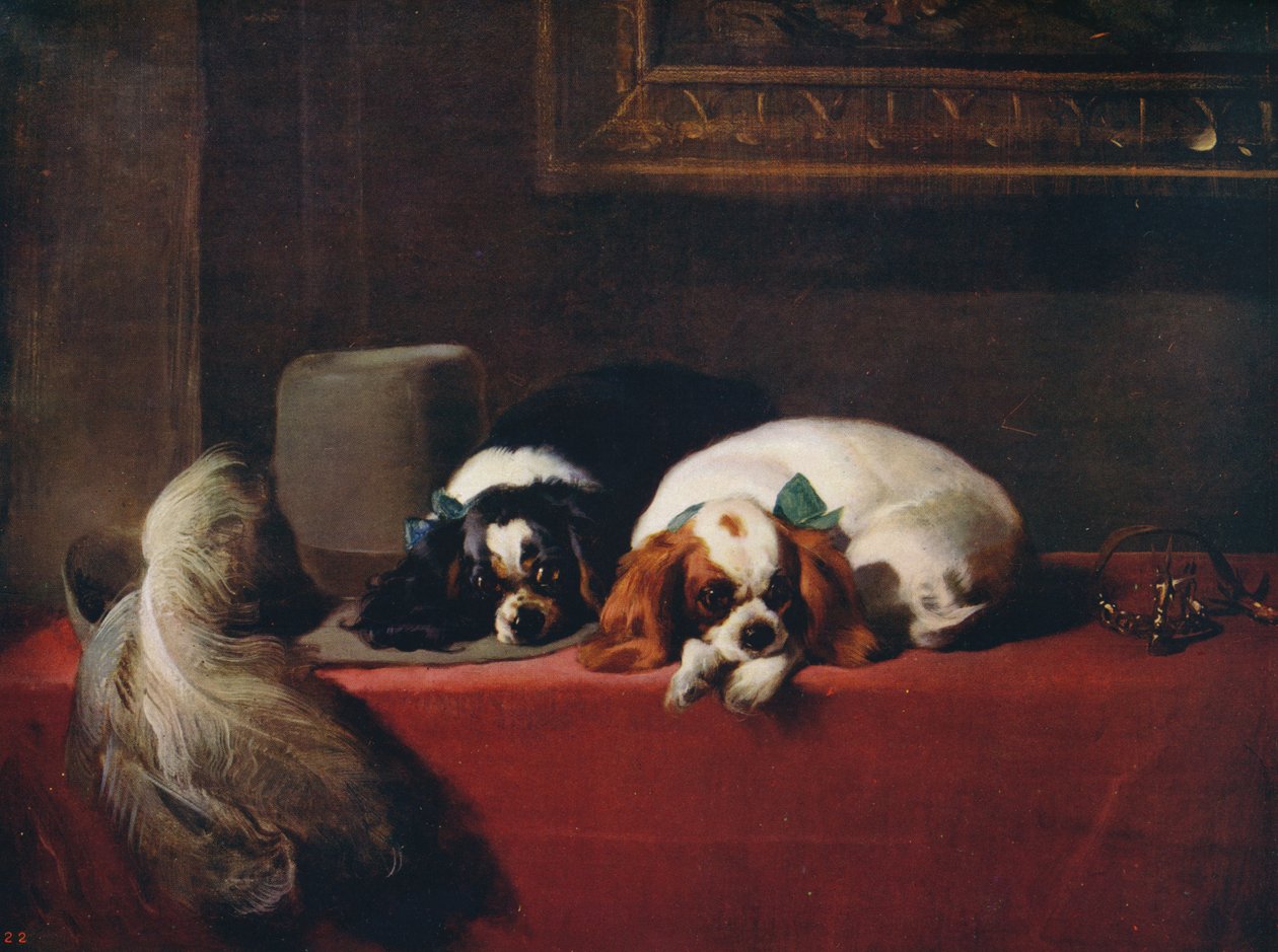 King Charles Spaniels, de huisdieren van de Cavaliers door Edwin Landseer