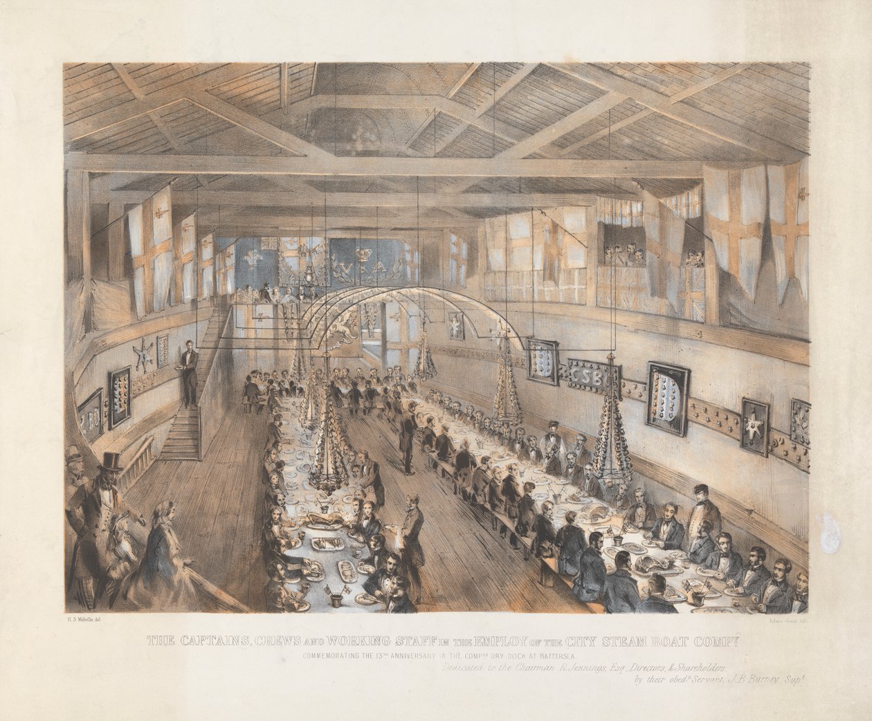 City Steam and Boat Company: Diner voor kapiteins door Edwin Jewitt