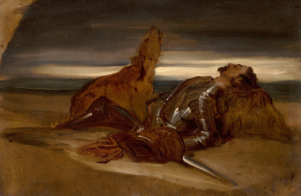 Een studie voor de trouwe hond door Edwin Landseer