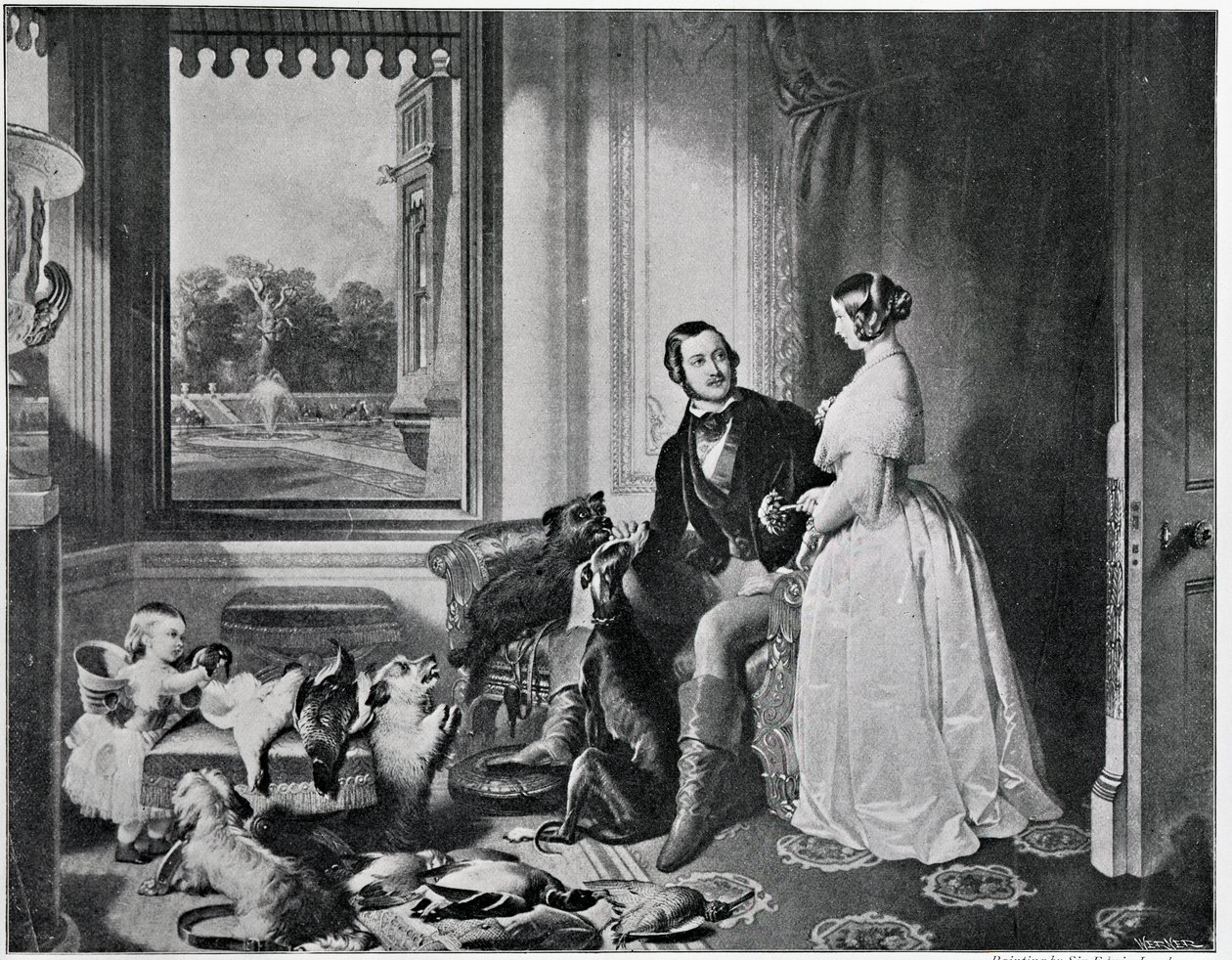 Windsor Castle in moderne tijden, naar het schilderij van 1843 door Edwin Landseer