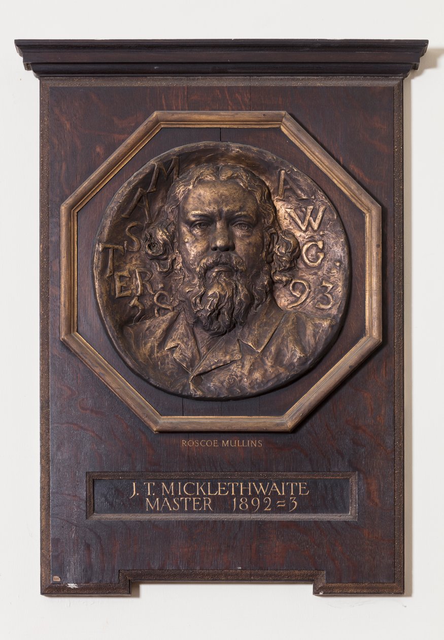 Medaille met John T. Micklethwaite, ca. 1893 door Edwin Roscoe Mullins
