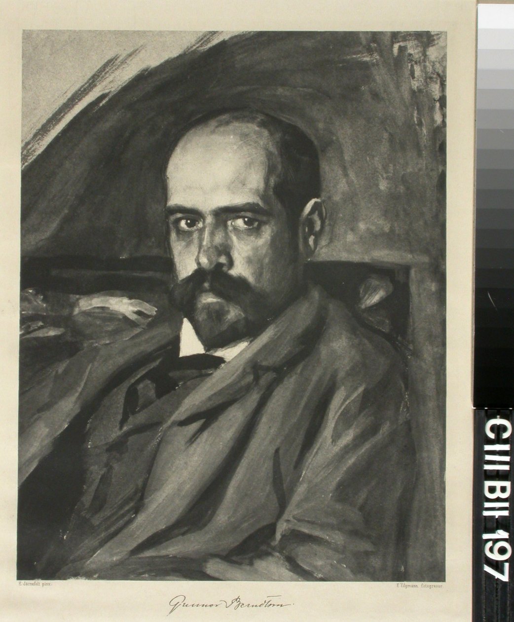 Portret van Gunnar Berndtson door Eero Järnefelt