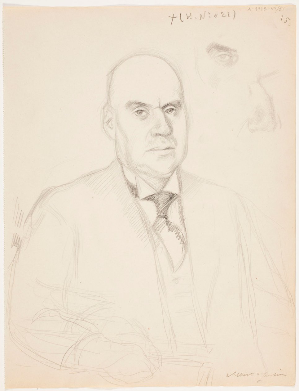 Portret van een man door Eero Järnefelt