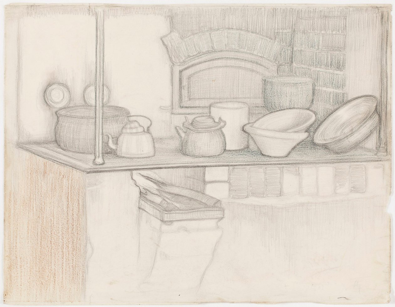 Kachel in het huis Wasenius II door Eero Järnefelt
