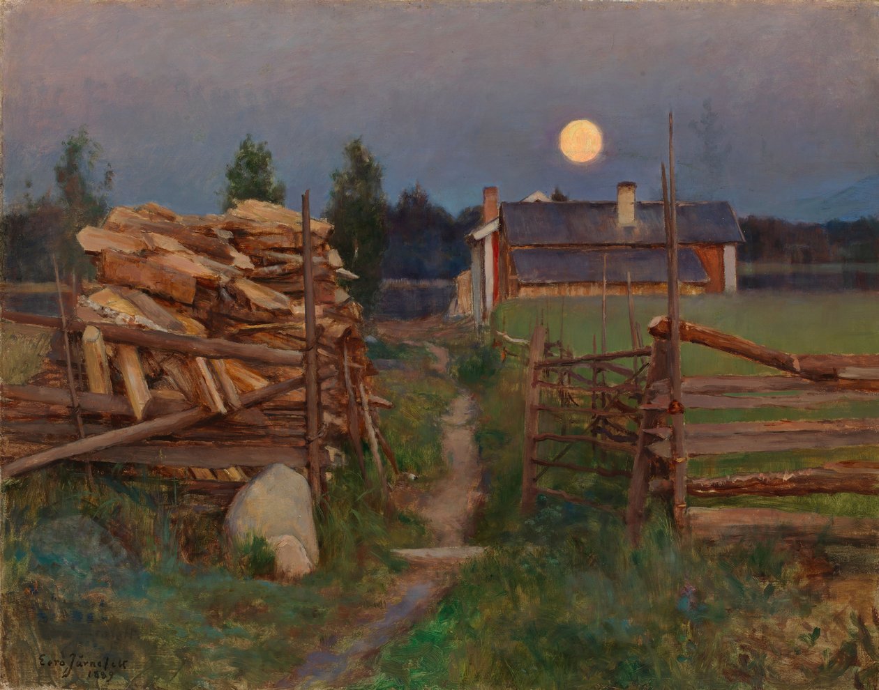 Maan van een zomernacht door Eero Järnefelt