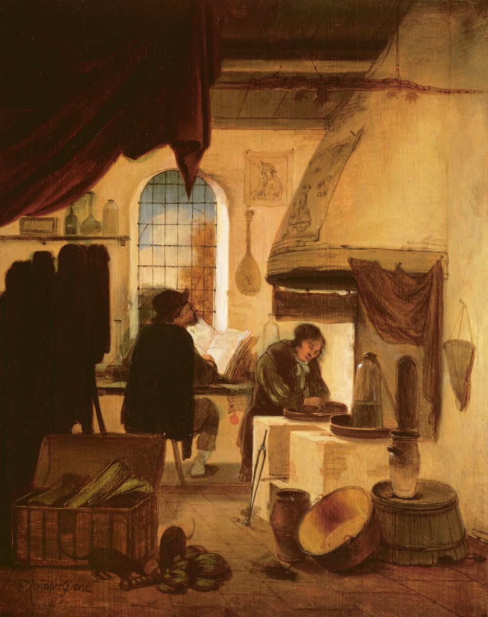 De Alchemist door Egbert van der Poel