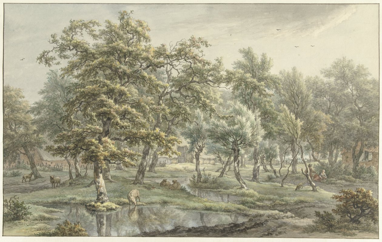 Landschap in Eext (Drenthe) door Egbert van Drielst