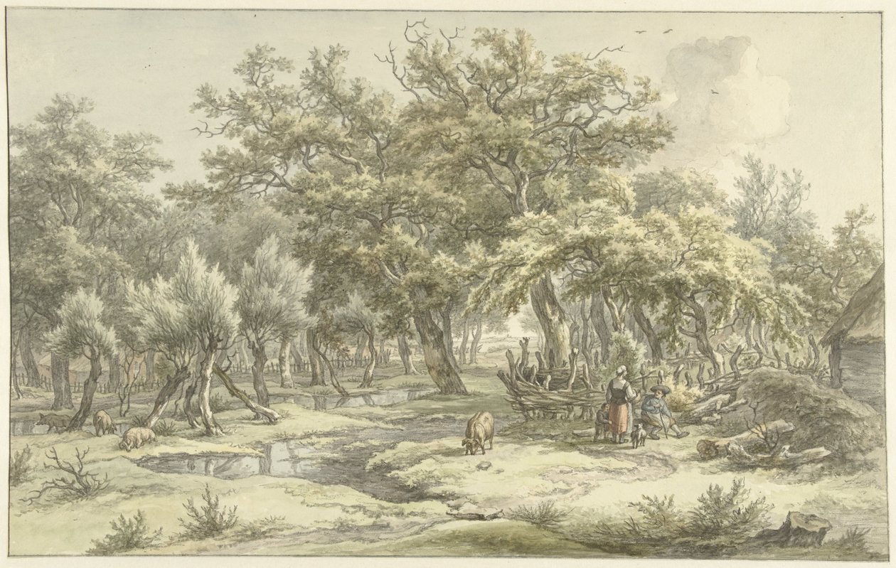 Landschap bij Eext (Drenthe) door Egbert van Drielst