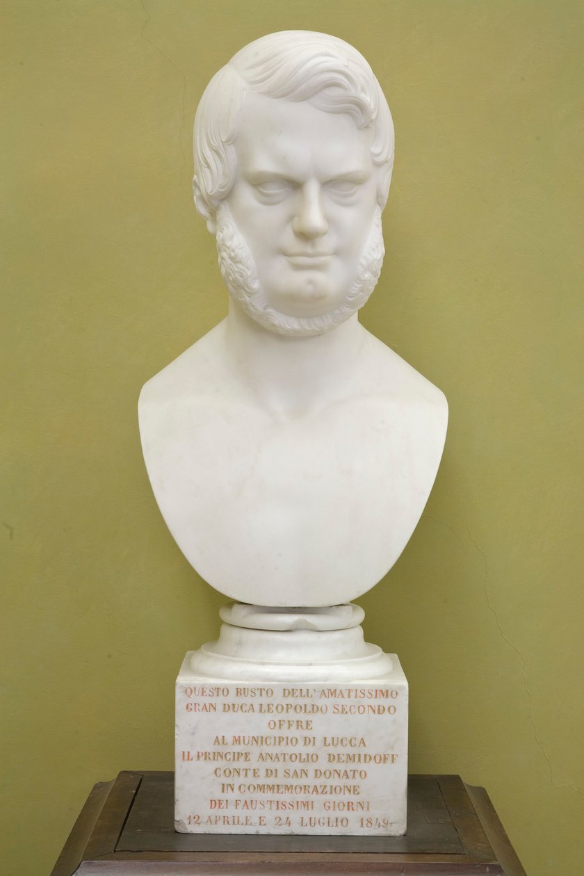 Borstbeeld van Leopold II van Toscane door Egisto Rossi