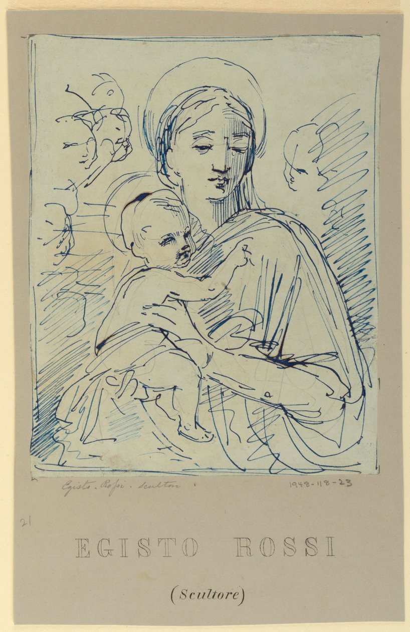 Madonna en Kind door Egisto Rossi