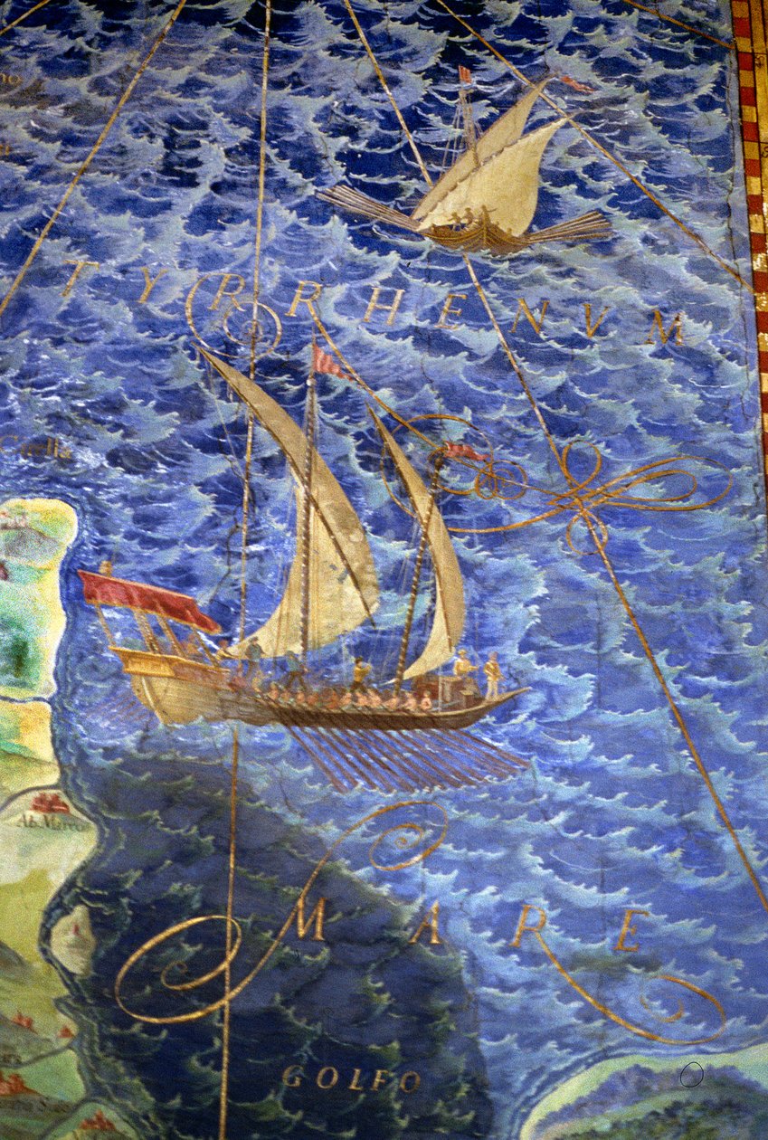 De Tyrreense Zee, detail uit de 