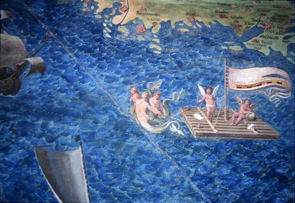 Vlot van Cherubs (detail) door Egnazio Danti