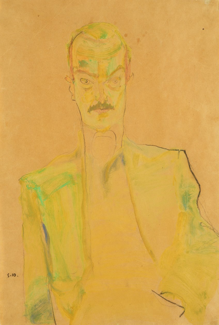 Portret van Arthur Roessler door Egon Schiele