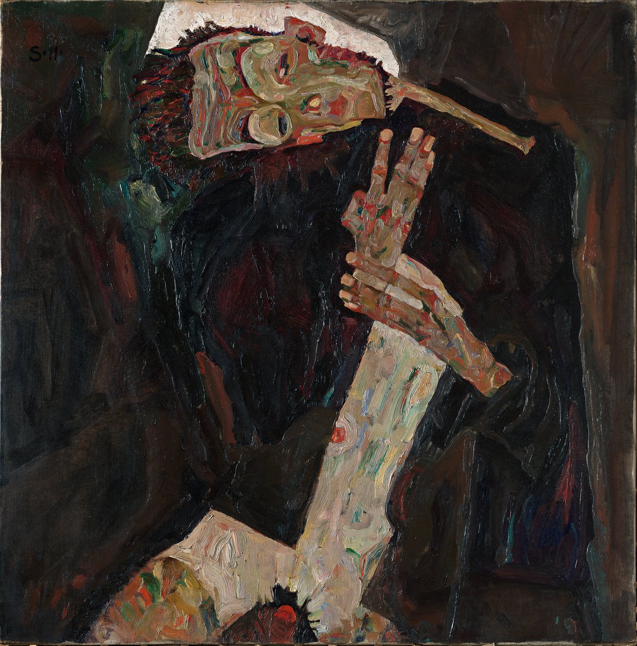 „De dichter” door Egon Schiele