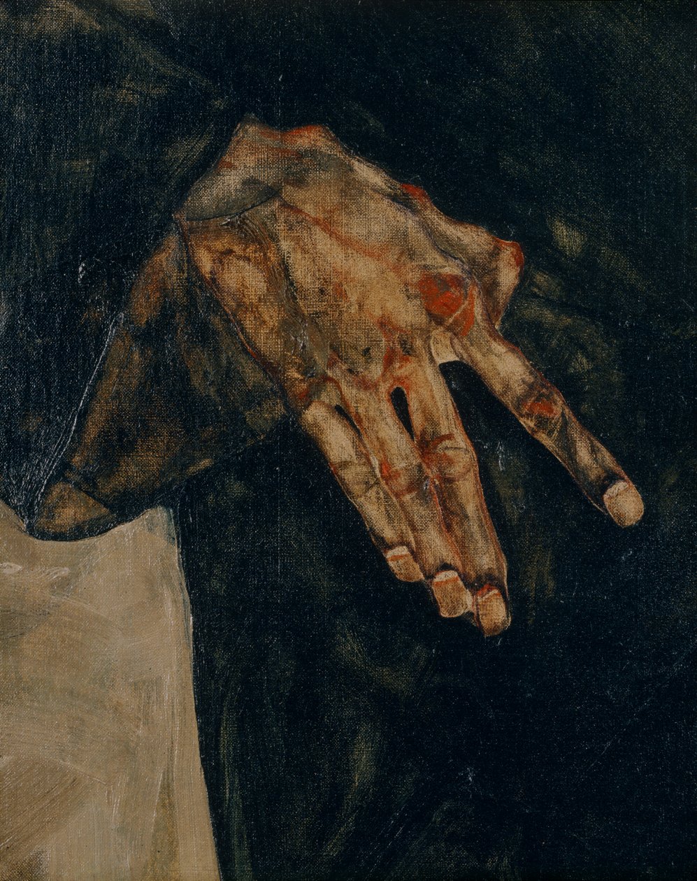 Die Eremiten (olieverf op doek) door Egon Schiele