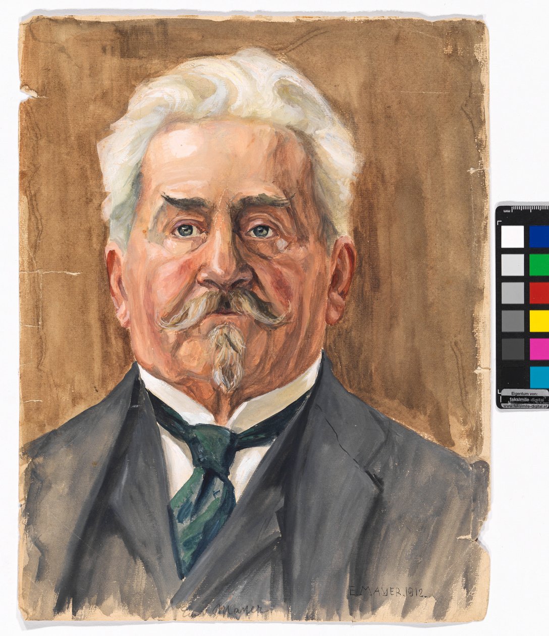 E. Mayer: Portret van Leopold Czihaczek door Egon Schiele