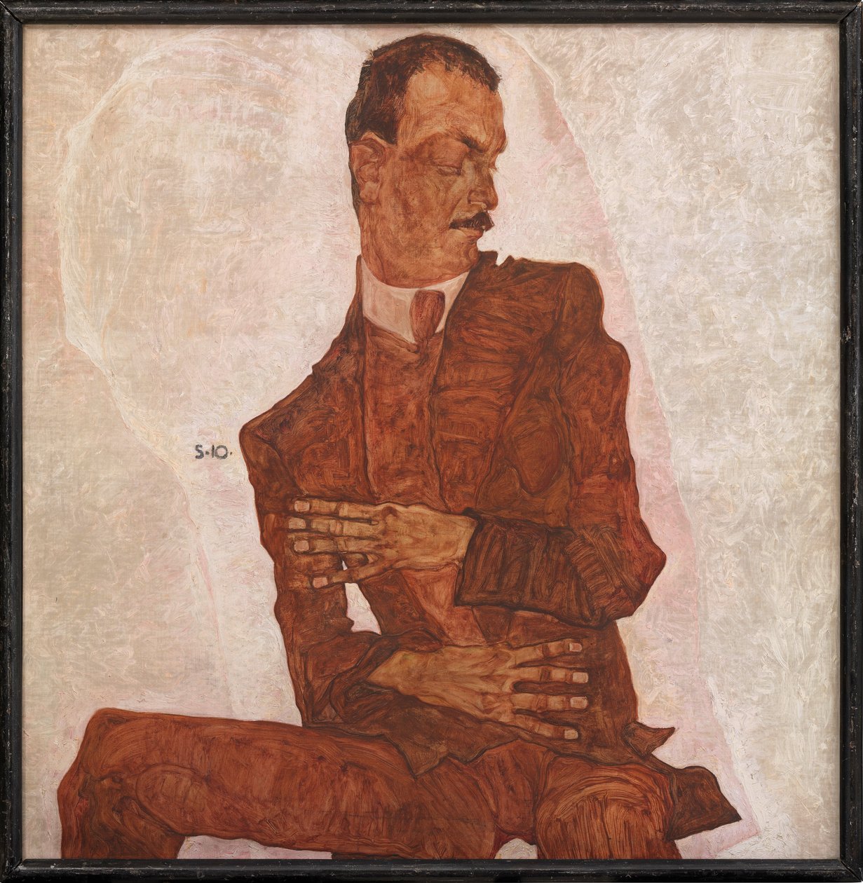 Portret van Arthur Roessler door Egon Schiele