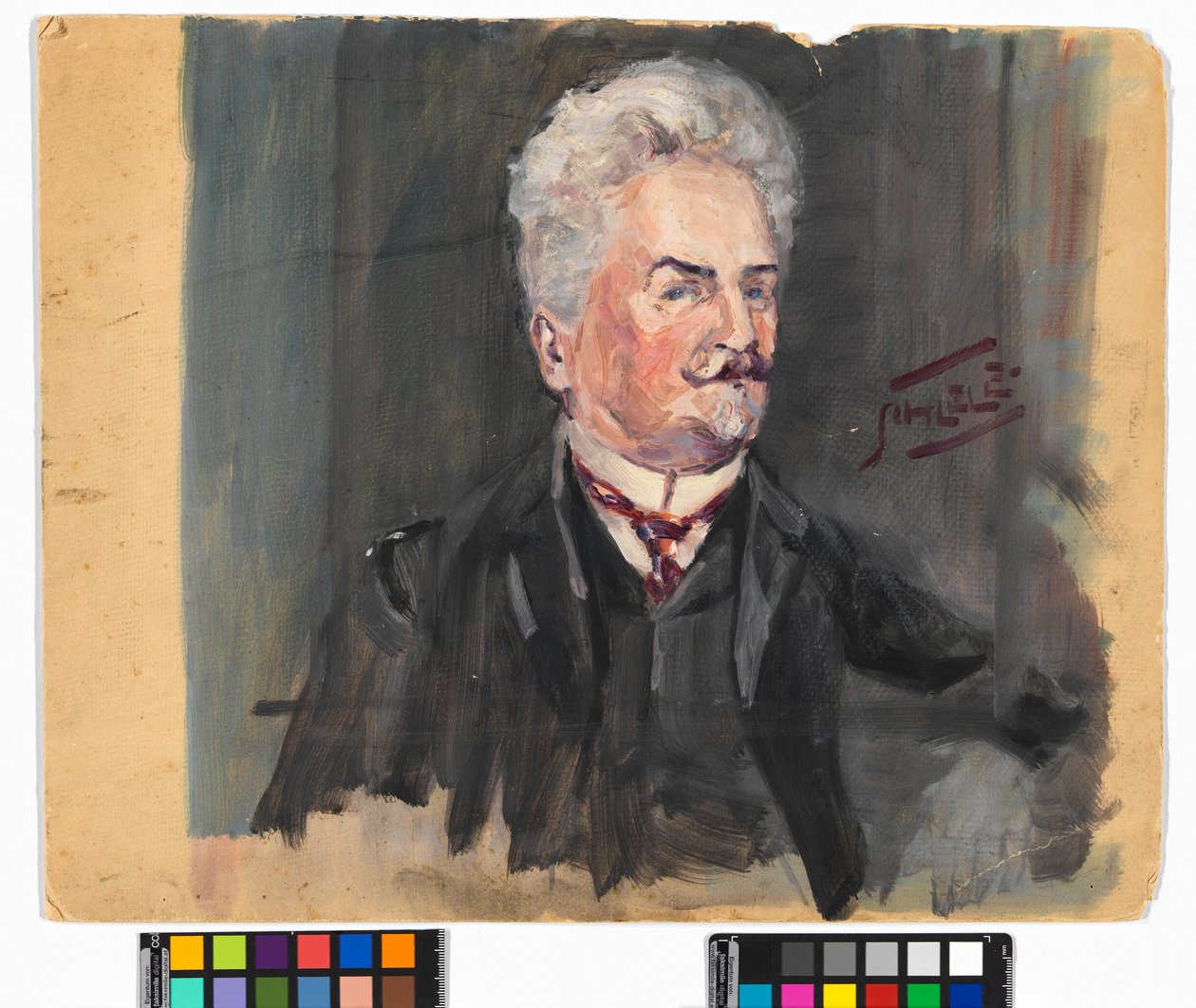 Portret van Leopold Czihaczek door Egon Schiele