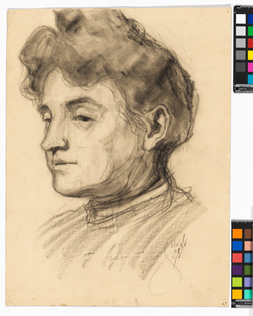 Portret van Marie Schiele door Egon Schiele
