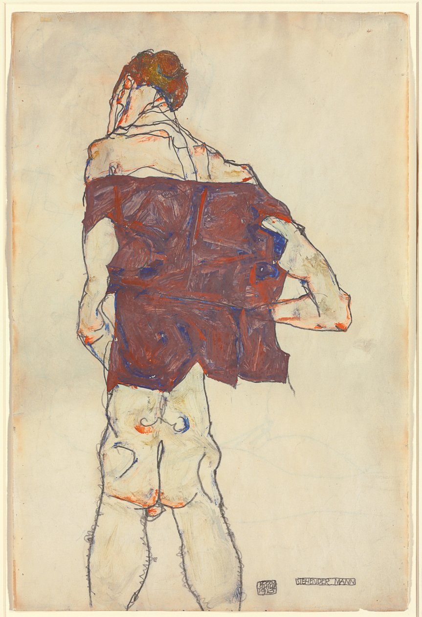 Staande Man door Egon Schiele