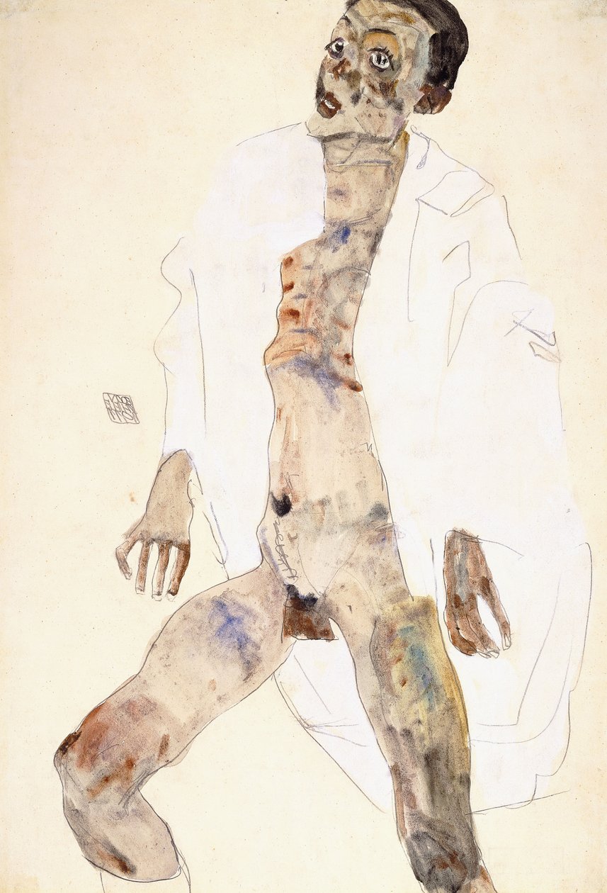 Staande man door Egon Schiele