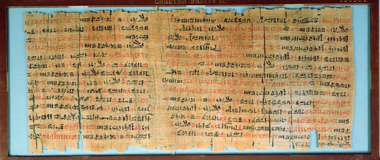 De Chester Beatty Medische Papyrus, Nieuwe Koninkrijk door Egyptian 19th Dynasty