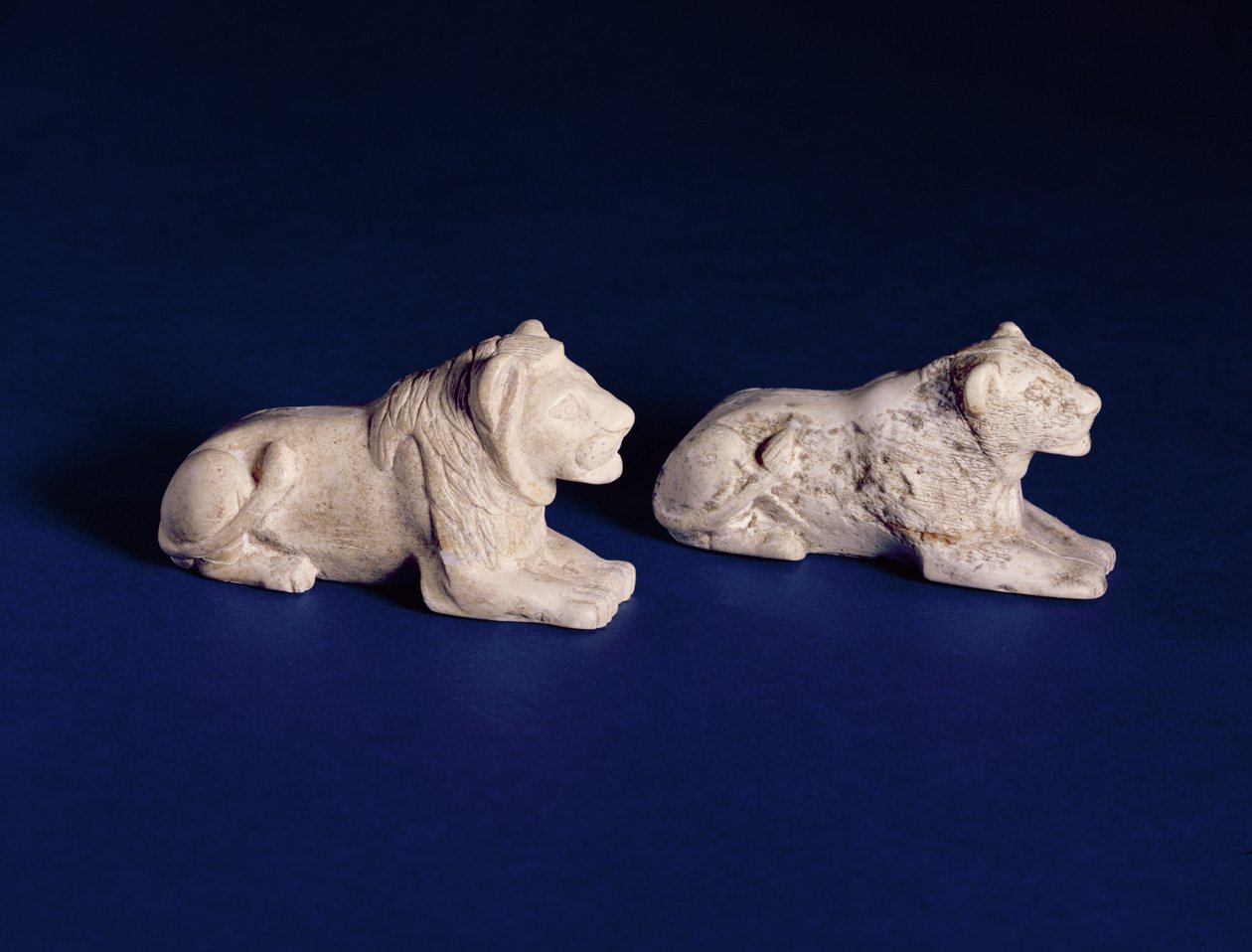 Leeuwenspelstukken, uit graf 1560s, Abydos, ca. 2920-2770 v.Chr. door Egyptian 1st Dynasty