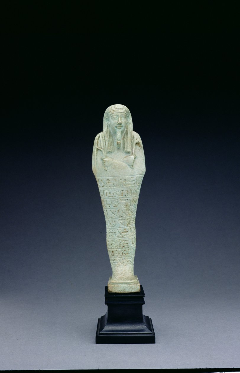 Shabti-figuur van Imhotep, geboren uit Bastetirdis, Late Periode door Egyptian 30th Dynasty