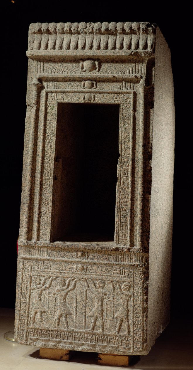 Naos kapel gewijd aan de godin Isis door Ptolemaeus VIII uit de Tempel van Isis in Philae door Egyptian Ptolemaic Period
