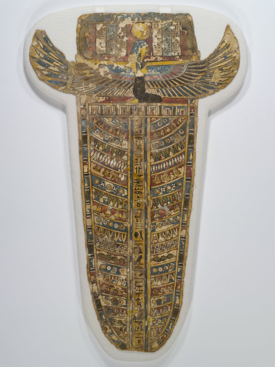 Beschilderde mummiebedekking (schort), 305-30 v.Chr. door Egyptian