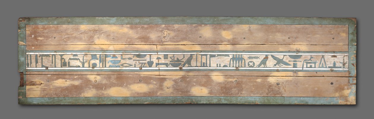 Deksel van de kist van Senbi, Middenrijk, ca. 1918-1859 v.Chr. door Egyptian 12th Dynasty