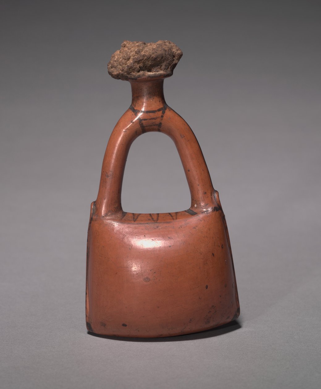 Fles in de vorm van een leren zak, Nieuwe Koninkrijk, ca. 1415-1381 v.Chr. door Egyptian 18th Dynasty