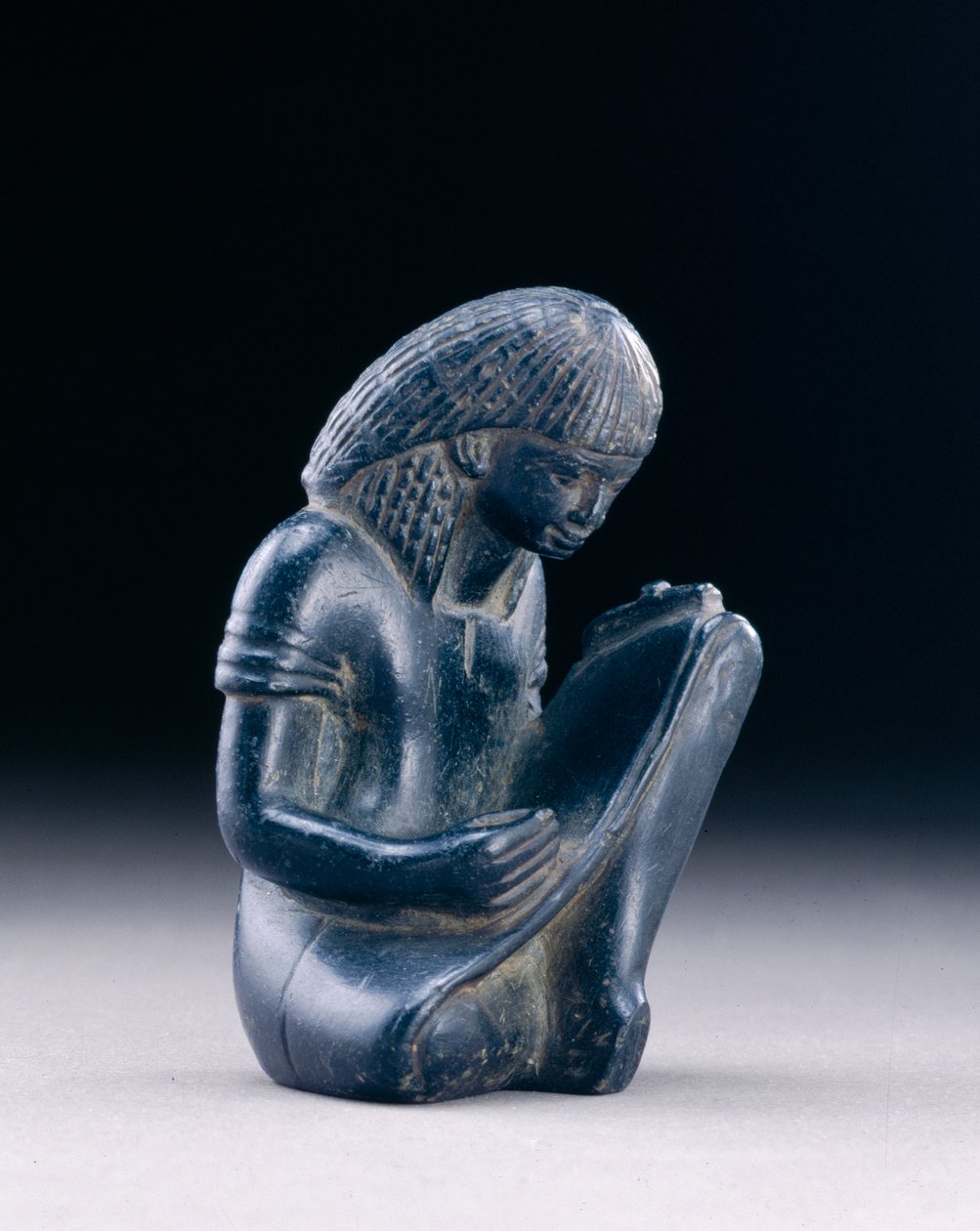 Zittende schrijver, Nieuwe Koninkrijk, 1391-1353 v.Chr. door Egyptian 18th Dynasty