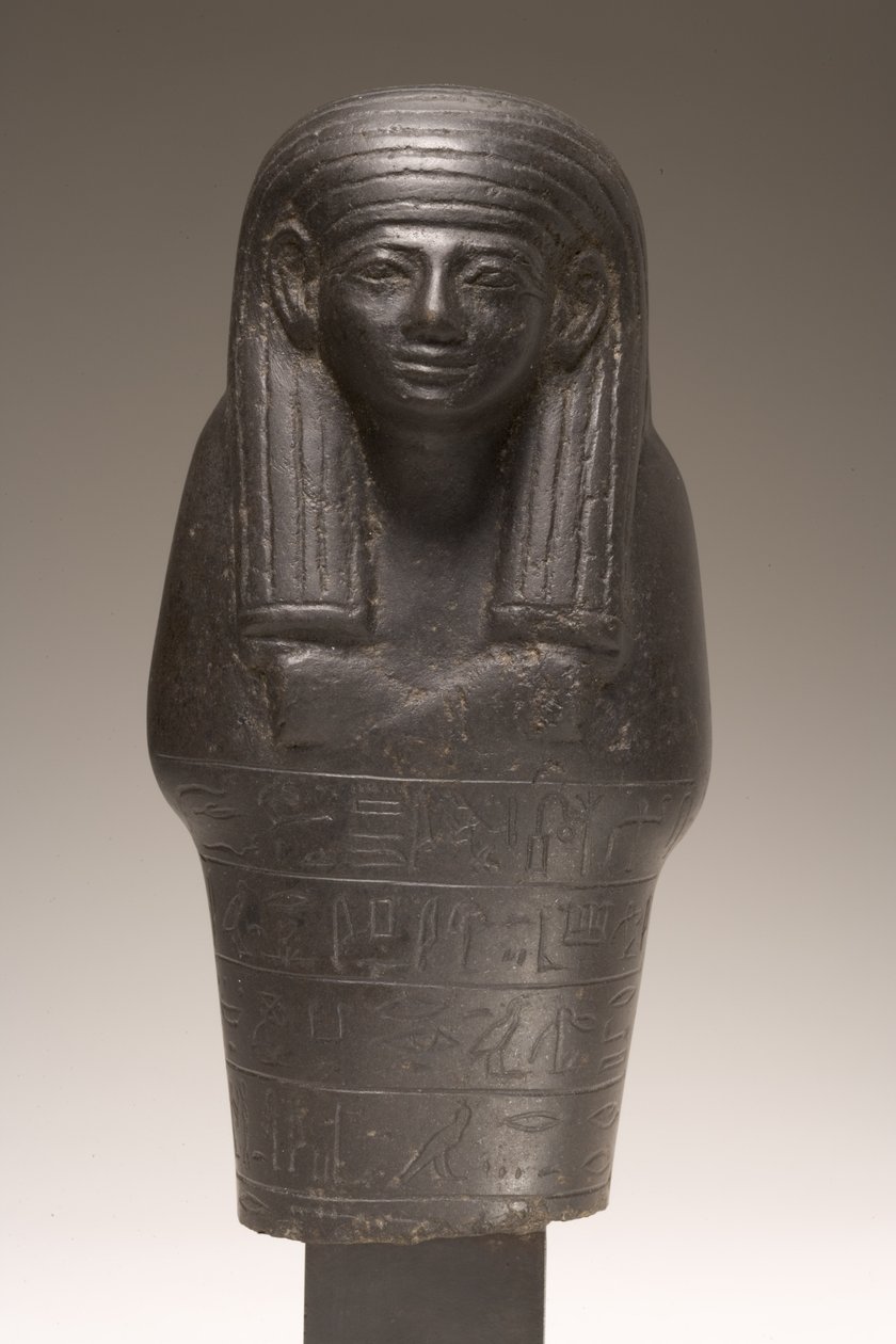 Shabti-figuur voor Amenemhat, Nieuwe Koninkrijk (dioriet) door Egyptian 18th Dynasty
