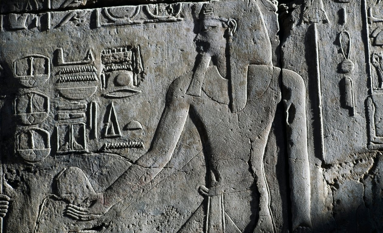 Bas-reliëf, Tempel van Luxor, Luxor, Thebe (UNESCO Werelderfgoed) door Egyptian 19th Dynasty
